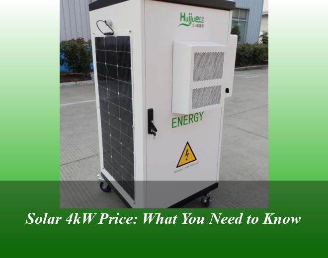 Solar 4kW Price: What You Need to Know